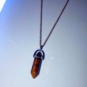 Tigers eye crystal necklace